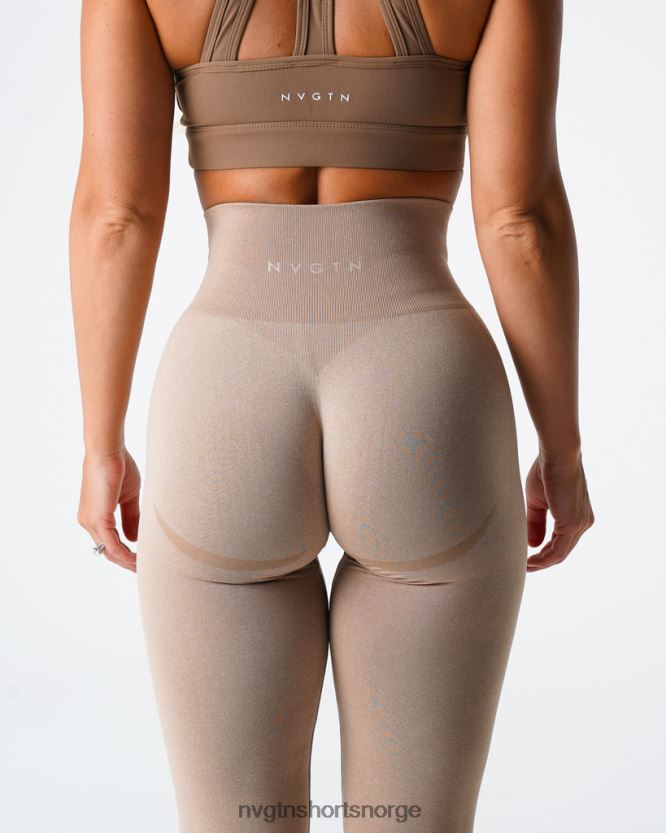 064HD6509 beige Fitness NVGTN kvinner kontur sømløse leggings