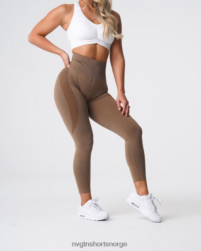 064HD6510 mokka Fitness NVGTN kvinner kontur sømløse leggings