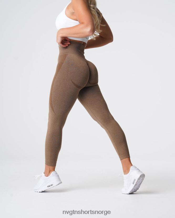 064HD6510 mokka Fitness NVGTN kvinner kontur sømløse leggings