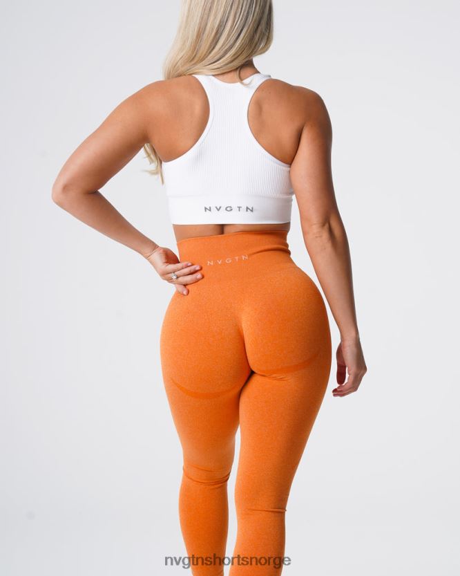 064HD6517 brent oransje Fitness NVGTN kvinner kontur sømløse leggings