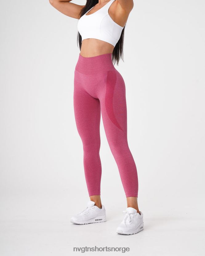 064HD6518 Høyrød Fitness NVGTN kvinner kontur sømløse leggings