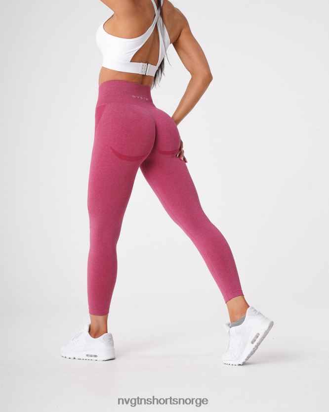 064HD6518 Høyrød Fitness NVGTN kvinner kontur sømløse leggings