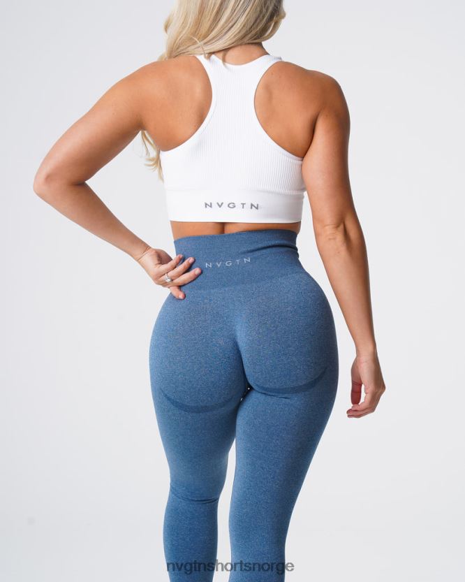 064HD6527 skiferblå Fitness NVGTN kvinner kontur sømløse leggings