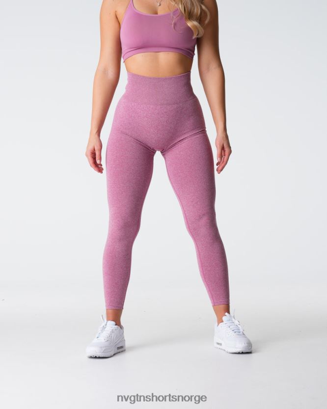 064HD6539 pastell rosa Fitness NVGTN kvinner crunch sømløse leggings
