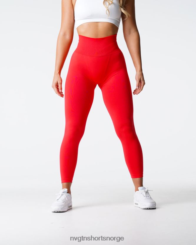 064HD6552 skarlagenrød Fitness NVGTN kvinner solide sømløse leggings