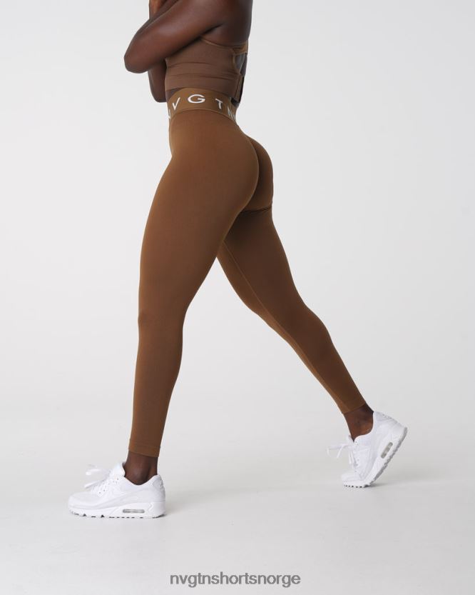 064HD6554 mokka Fitness NVGTN kvinner sport sømløse leggings