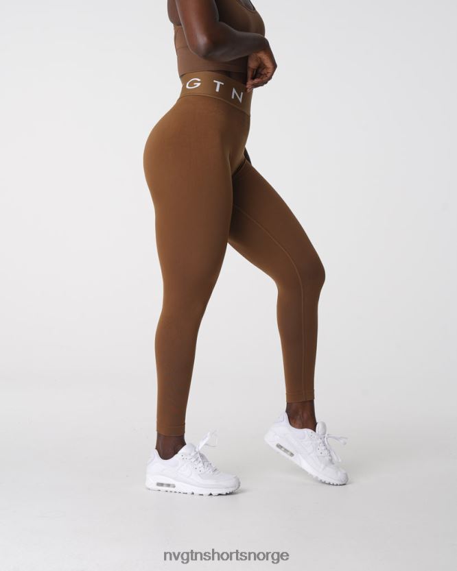 064HD6554 mokka Fitness NVGTN kvinner sport sømløse leggings