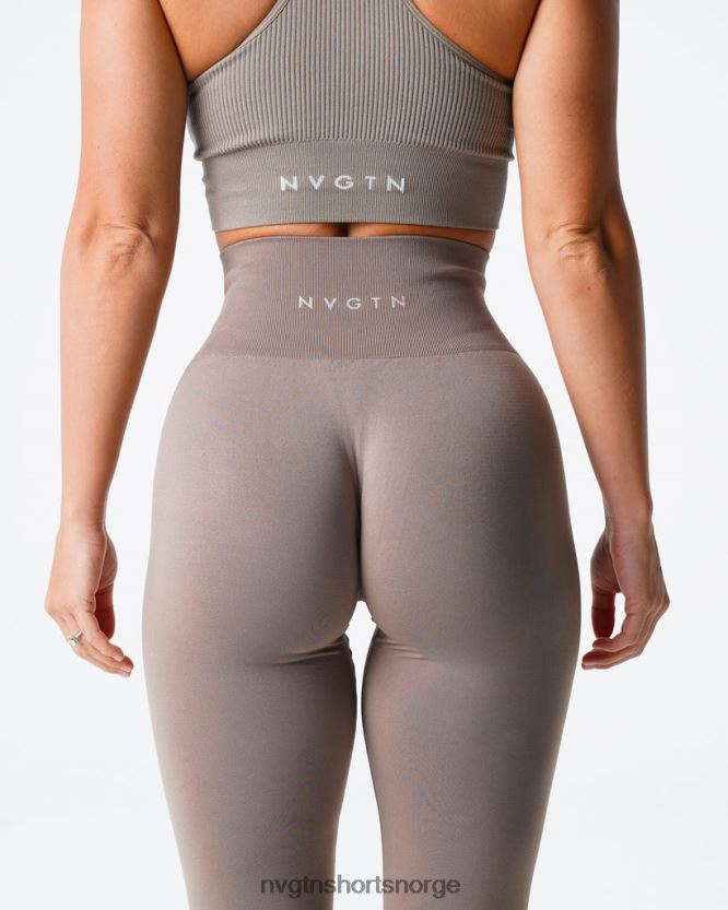064HD6558 taupe Fitness NVGTN kvinner solide sømløse leggings