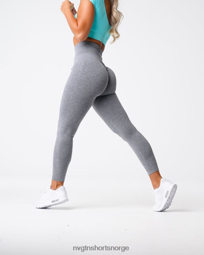 064HD6560 grå Fitness NVGTN kvinner crunch sømløse leggings