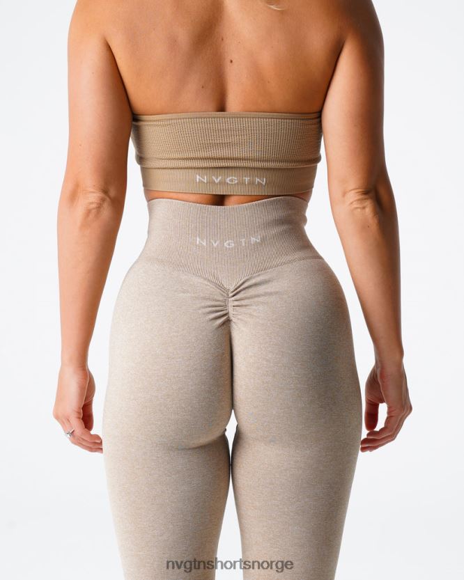 064HD6563 beige Fitness NVGTN kvinner crunch sømløse leggings