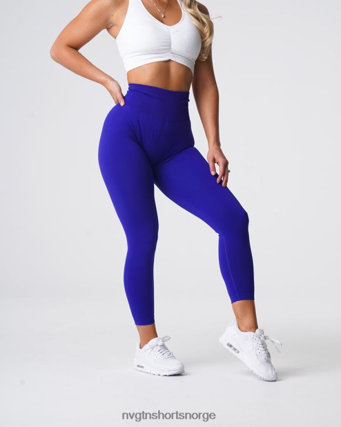 064HD6575 kobolt Fitness NVGTN kvinner solide sømløse leggings