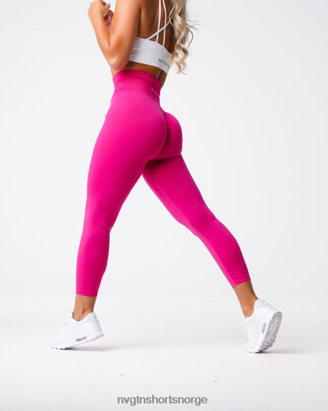 064HD6576 magenta Fitness NVGTN kvinner solide sømløse leggings