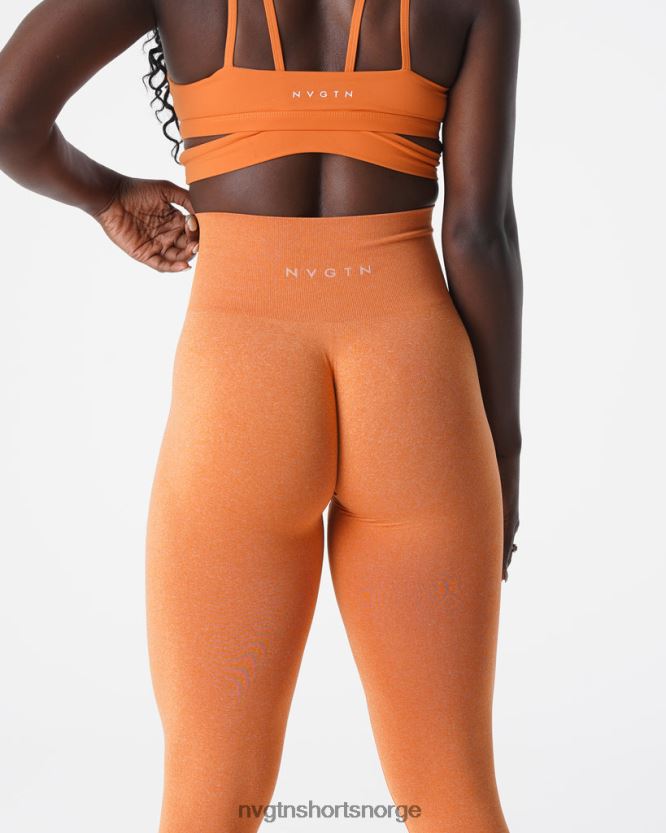 064HD6589 brent oransje Fitness NVGTN kvinner nv sømløse leggings