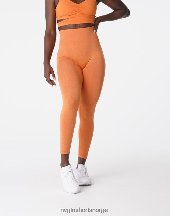 064HD6589 brent oransje Fitness NVGTN kvinner nv sømløse leggings
