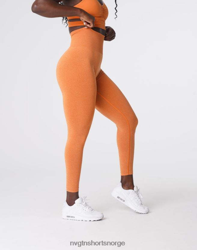 064HD6589 brent oransje Fitness NVGTN kvinner nv sømløse leggings