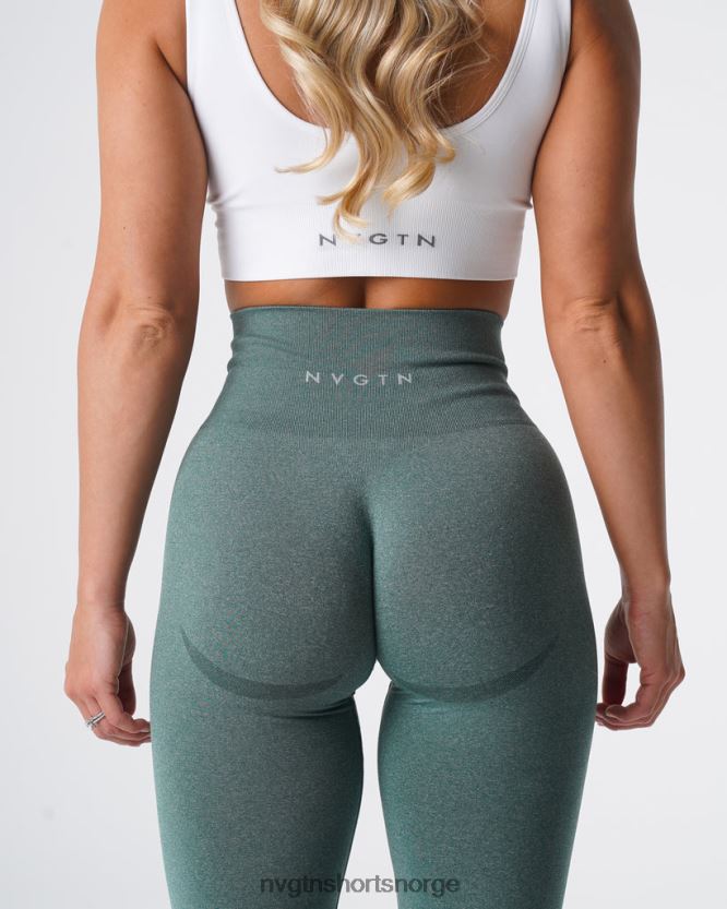 064HD6613 Skoggrønn Fitness NVGTN kvinner kurvede sømløse leggings