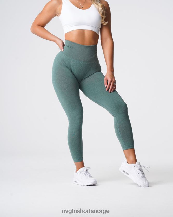 064HD6613 Skoggrønn Fitness NVGTN kvinner kurvede sømløse leggings