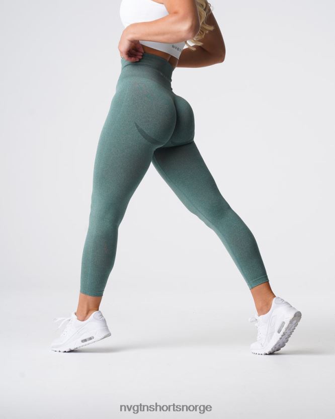 064HD6613 Skoggrønn Fitness NVGTN kvinner kurvede sømløse leggings