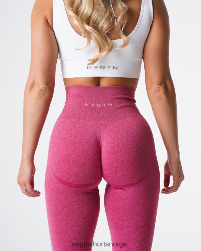 064HD6617 Høyrød Fitness NVGTN kvinner kurvede sømløse leggings