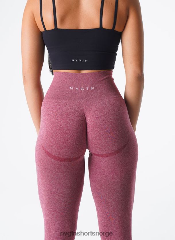 064HD6620 rødbrun Fitness NVGTN kvinner kurvede sømløse leggings