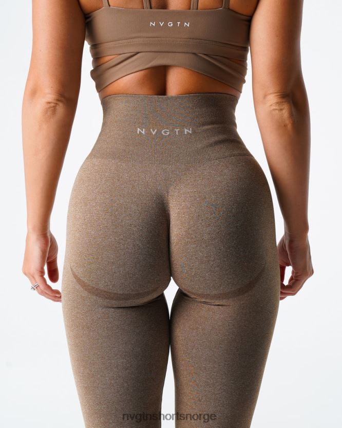 064HD6622 mokka Fitness NVGTN kvinner kurvede sømløse leggings