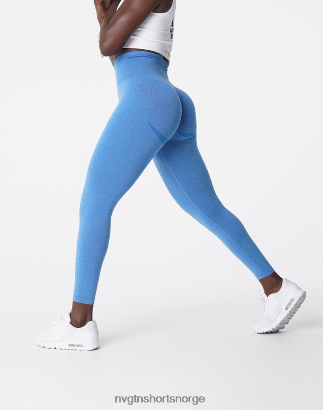 064HD6624 havblått Fitness NVGTN kvinner kurvede sømløse leggings