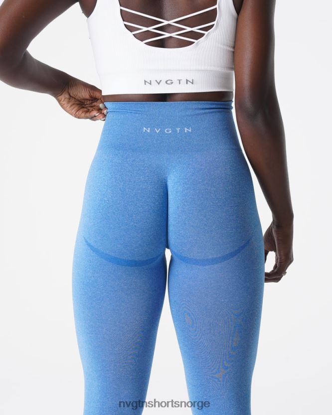 064HD6624 havblått Fitness NVGTN kvinner kurvede sømløse leggings