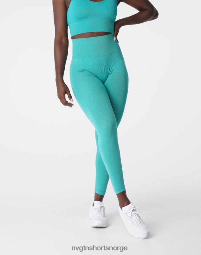 064HD6625 turkis Fitness NVGTN kvinner kurvede sømløse leggings