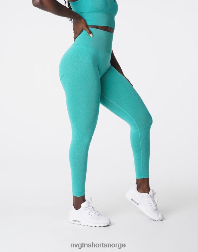 064HD6625 turkis Fitness NVGTN kvinner kurvede sømløse leggings