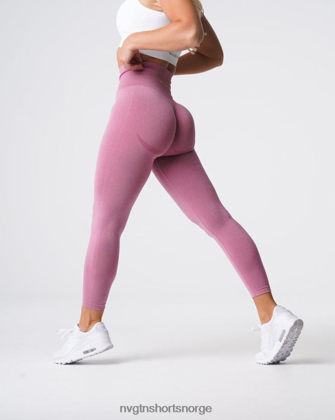 064HD6629 pastell rosa Fitness NVGTN kvinner kurvede sømløse leggings