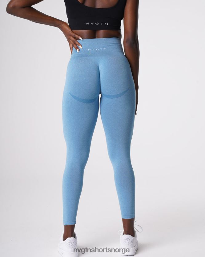 064HD6632 himmelblå Fitness NVGTN kvinner kurvede sømløse leggings
