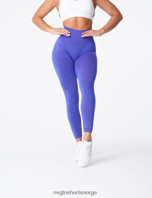064HD6633 elektrisk blå Fitness NVGTN kvinner kurvede sømløse leggings