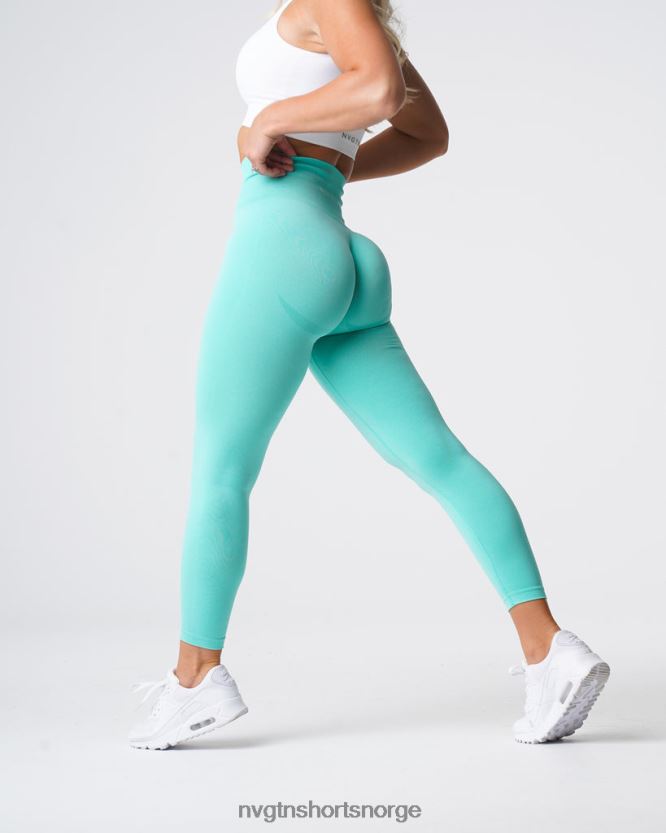 064HD6638 mynte Fitness NVGTN kvinner kurvede sømløse leggings