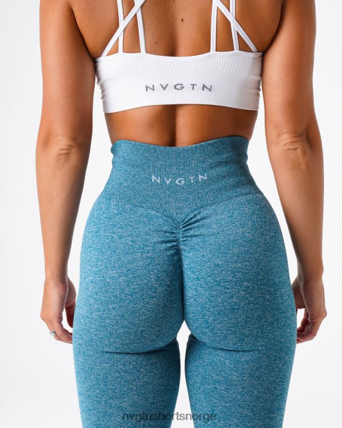 064HD6643 blågrønn Fitness NVGTN kvinner crunch sømløse leggings