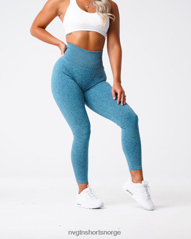 064HD6643 blågrønn Fitness NVGTN kvinner crunch sømløse leggings