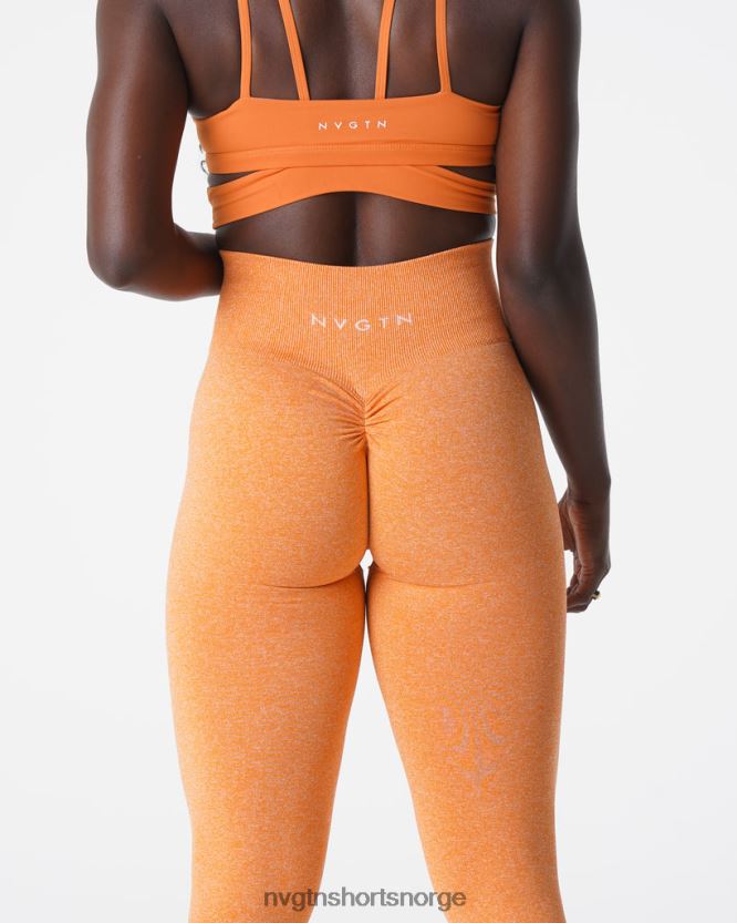 064HD6645 solnedgang oransje Fitness NVGTN kvinner crunch sømløse leggings