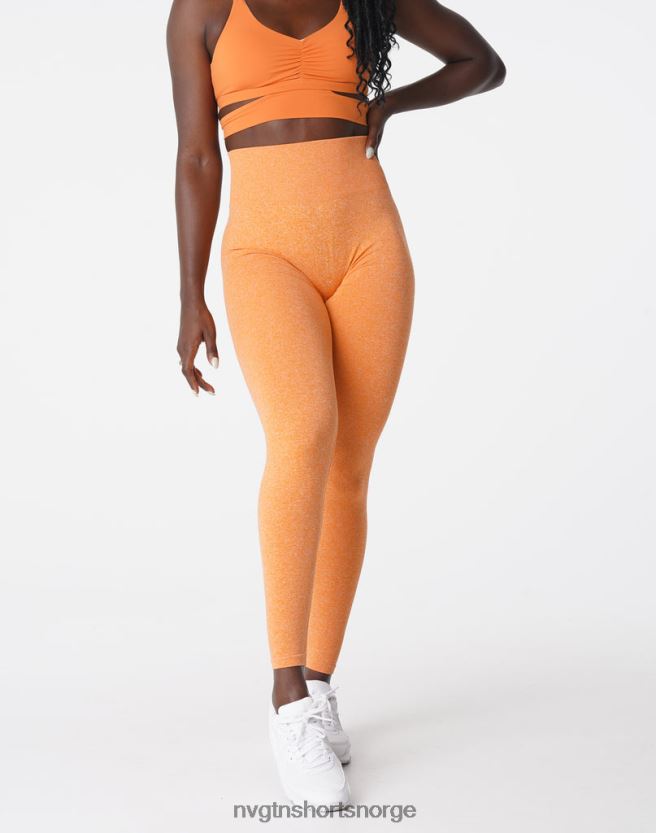 064HD6645 solnedgang oransje Fitness NVGTN kvinner crunch sømløse leggings
