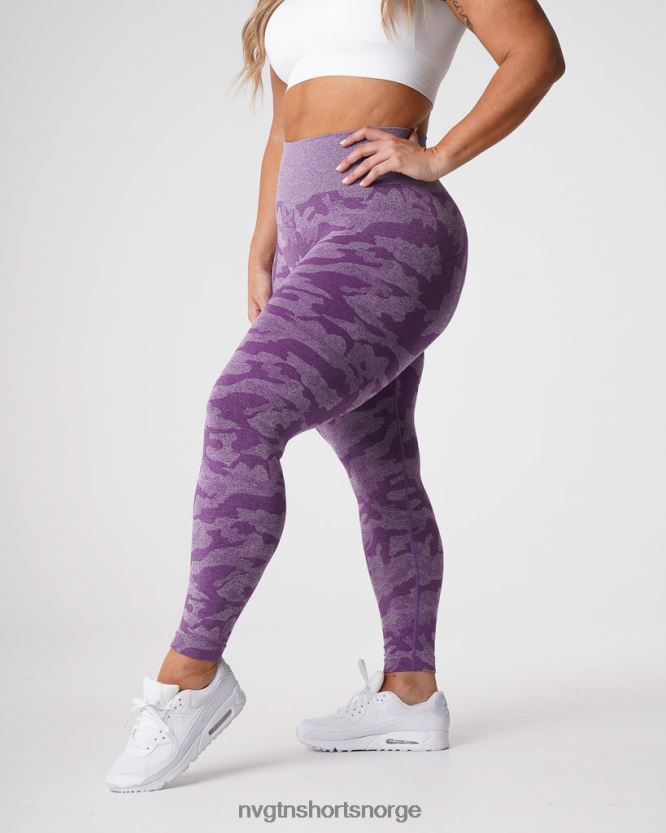 064HD6658 fiolett Fitness NVGTN kvinner camo sømløse leggings
