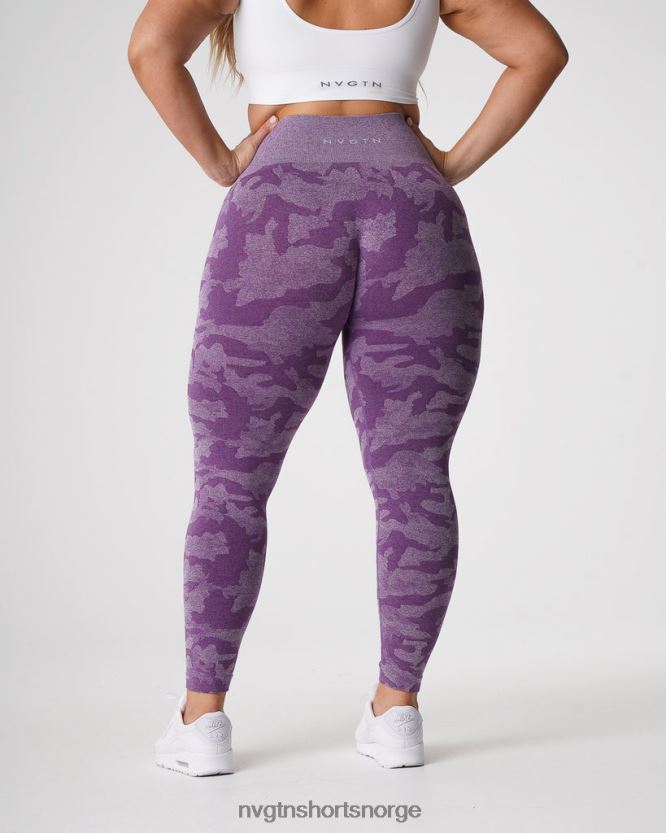 064HD6658 fiolett Fitness NVGTN kvinner camo sømløse leggings