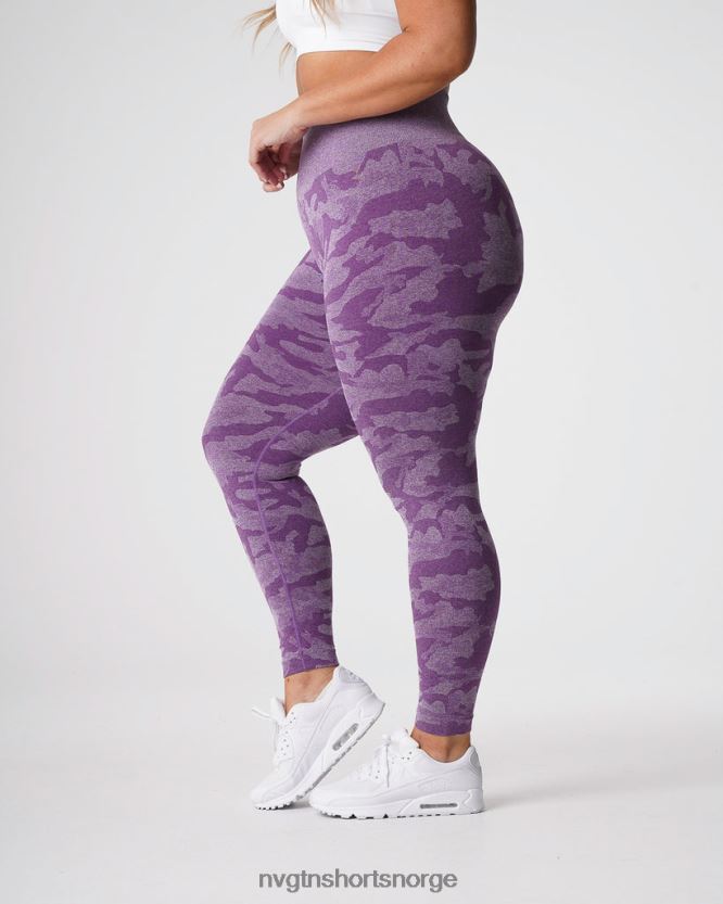 064HD6658 fiolett Fitness NVGTN kvinner camo sømløse leggings