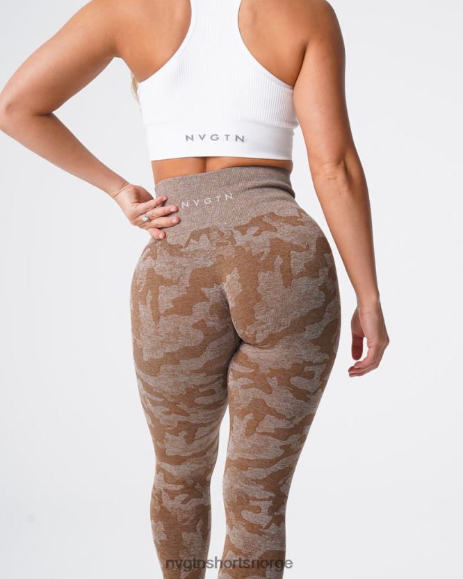 064HD6661 mokka Fitness NVGTN kvinner camo sømløse leggings