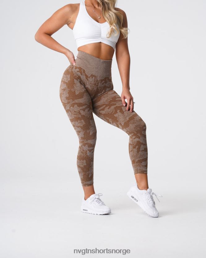 064HD6661 mokka Fitness NVGTN kvinner camo sømløse leggings