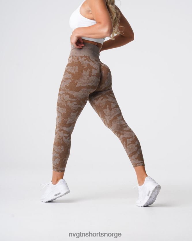 064HD6661 mokka Fitness NVGTN kvinner camo sømløse leggings