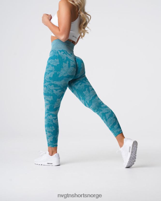 064HD6664 blågrønn Fitness NVGTN kvinner camo sømløse leggings