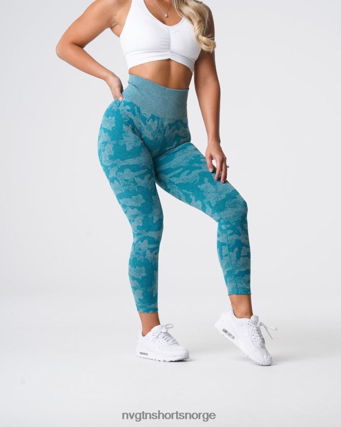 064HD6664 blågrønn Fitness NVGTN kvinner camo sømløse leggings