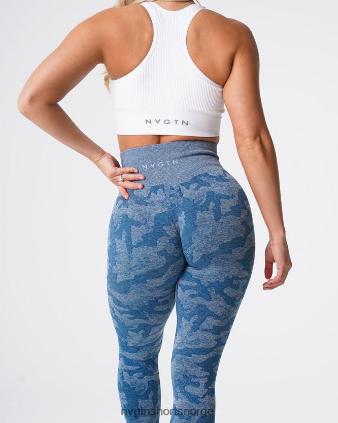 064HD6674 skiferblå Fitness NVGTN kvinner camo sømløse leggings