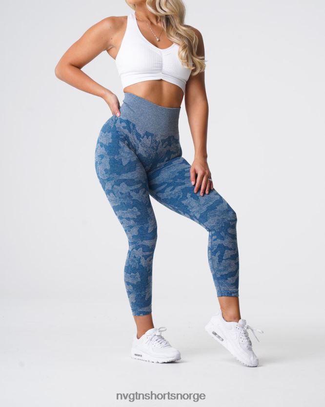 064HD6674 skiferblå Fitness NVGTN kvinner camo sømløse leggings