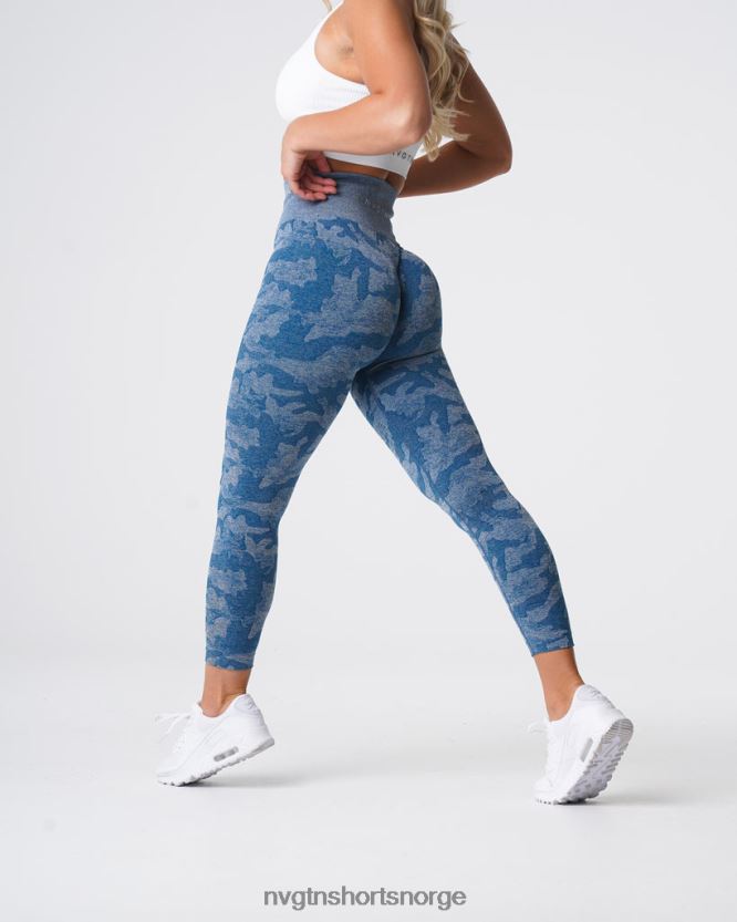 064HD6674 skiferblå Fitness NVGTN kvinner camo sømløse leggings