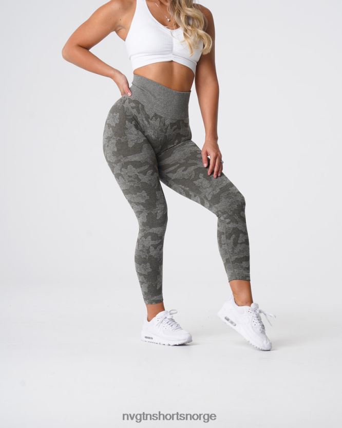 064HD6675 kakigrønn Fitness NVGTN kvinner camo sømløse leggings