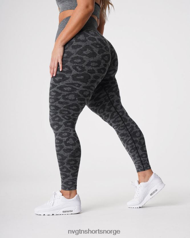 064HD6676 svartflekkete Fitness NVGTN kvinner leopard sømløse leggings